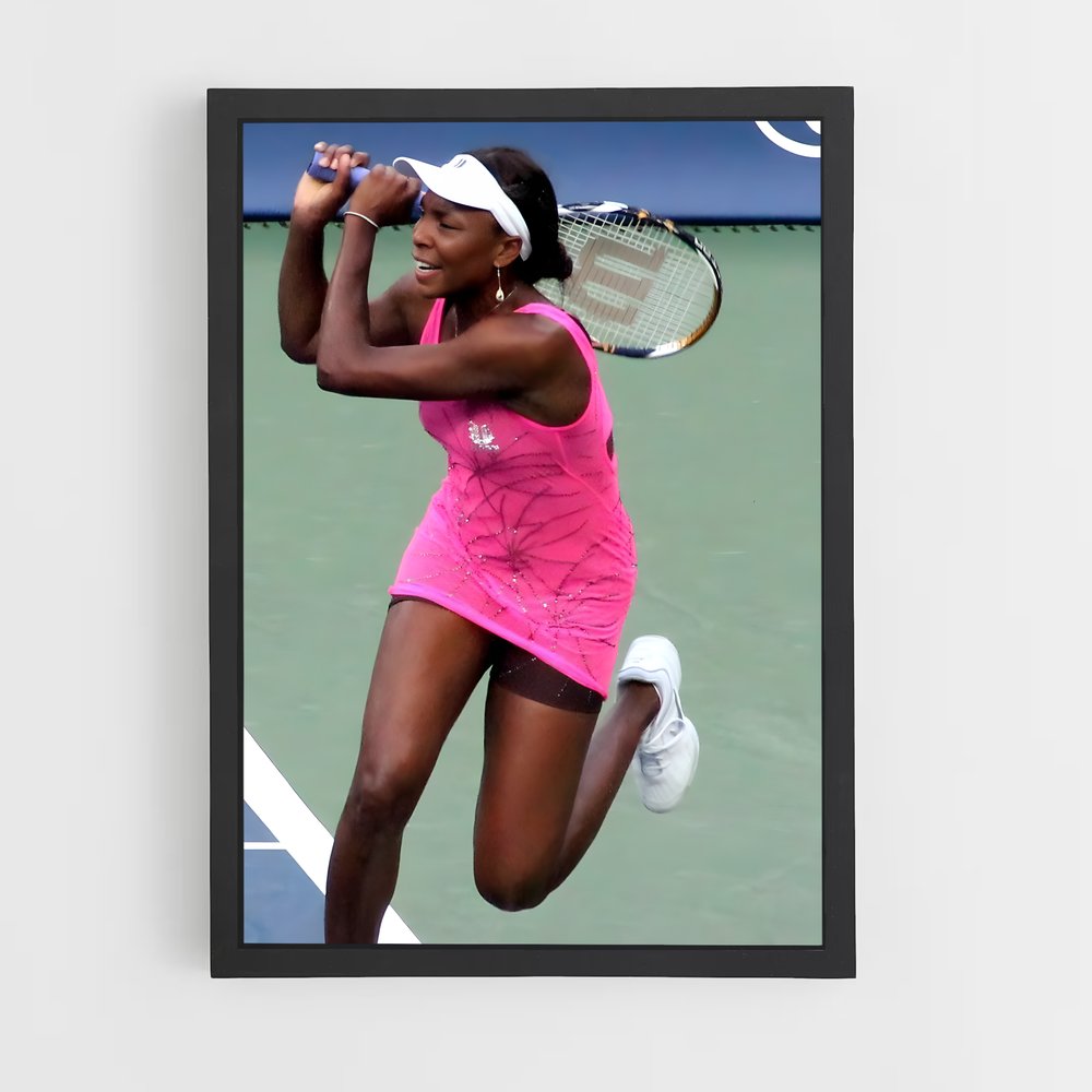 Poster Ace en Rose – affiche Tennis (vue 2)